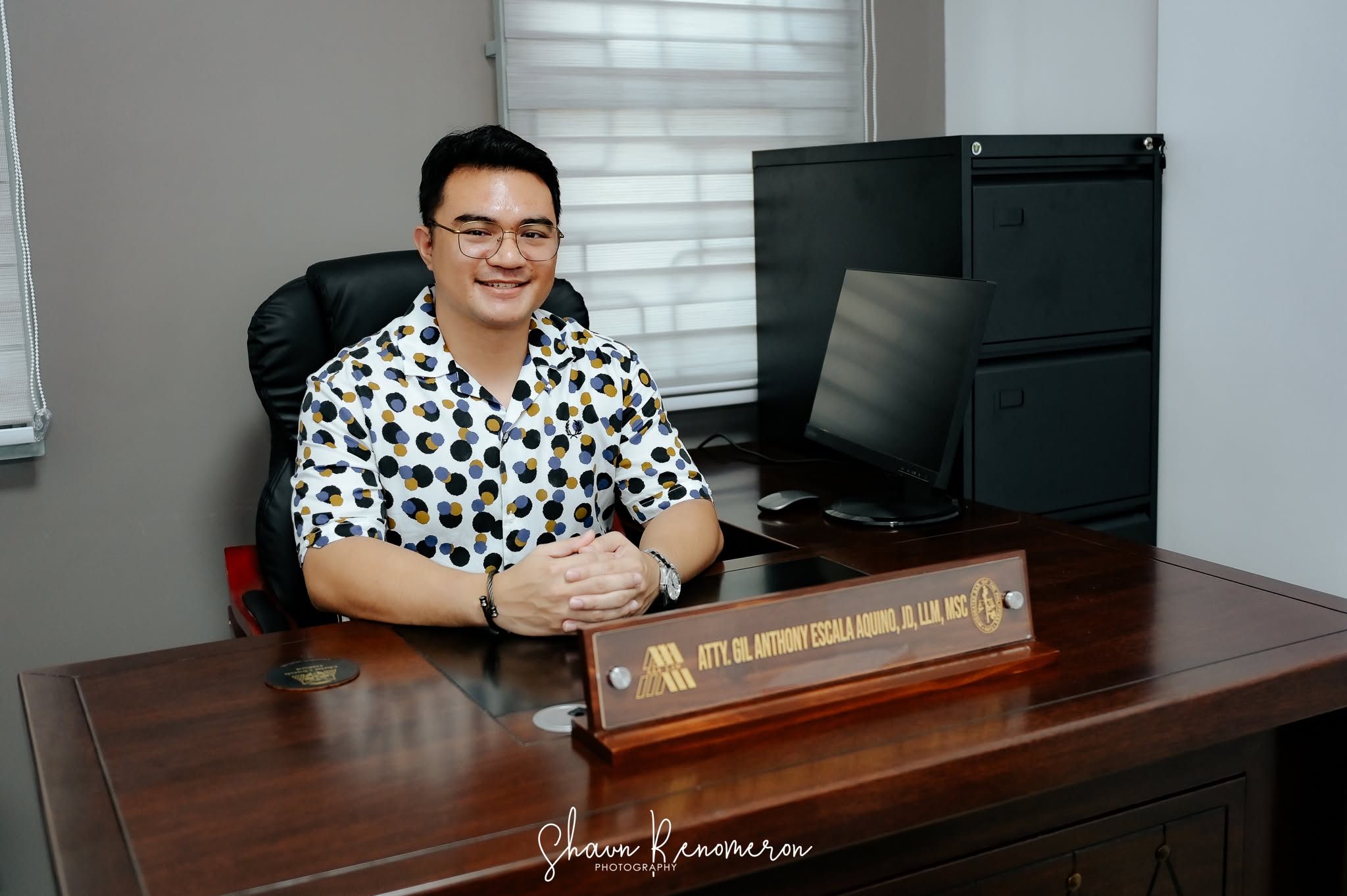 Atty. Gil Anthony Aquino at the AAA Law office